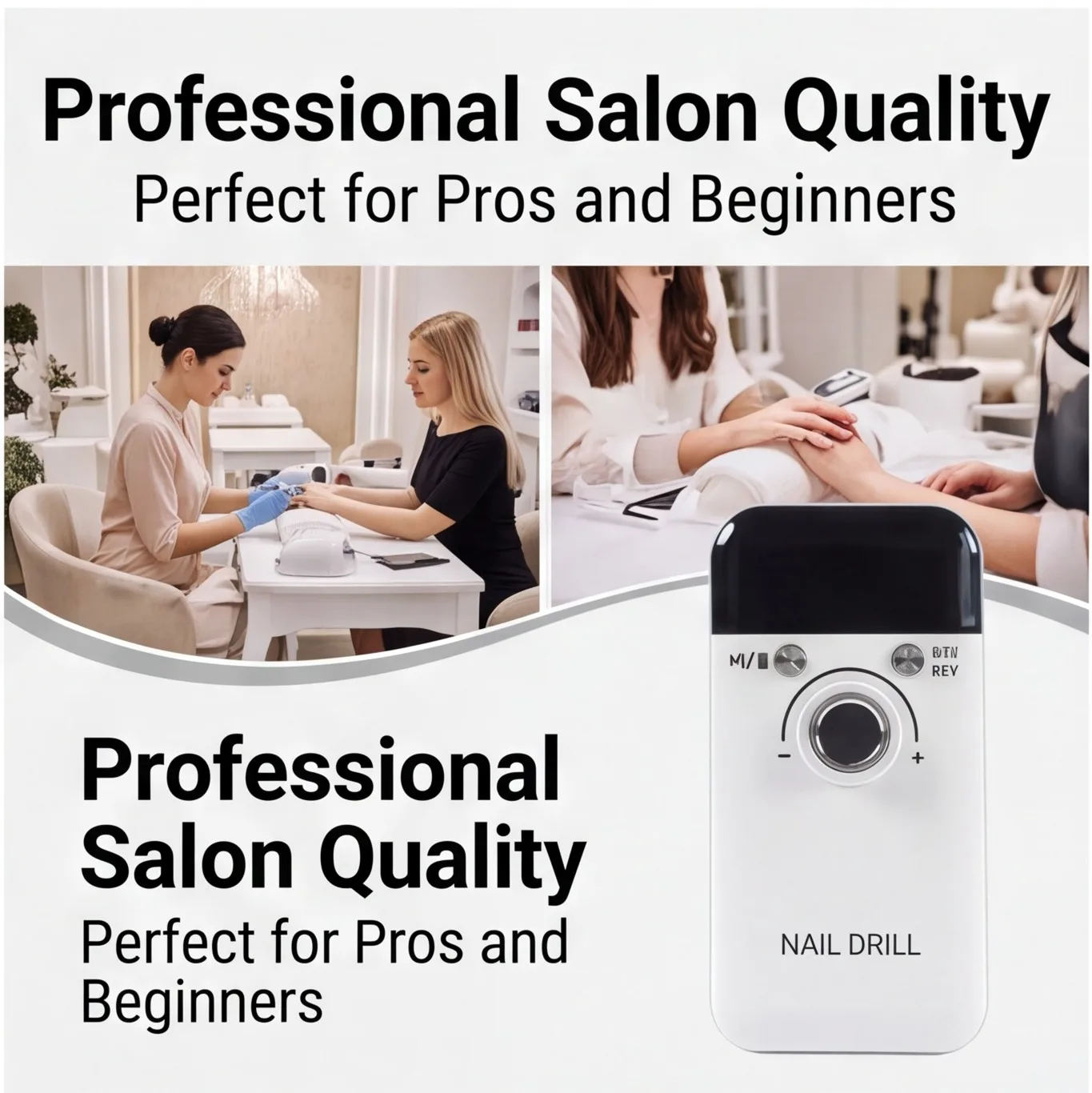 Electric Nail Drill Machine – Rechargeable, Professional File for Manicure & Pedicure gallery 1