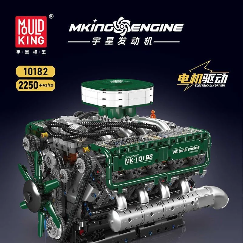 

Yuxing10182Fuel Oilv8Engine Tank Мотор Образовательная сборка Механическая игрушка Американский стиль Орнамент для мальчиков