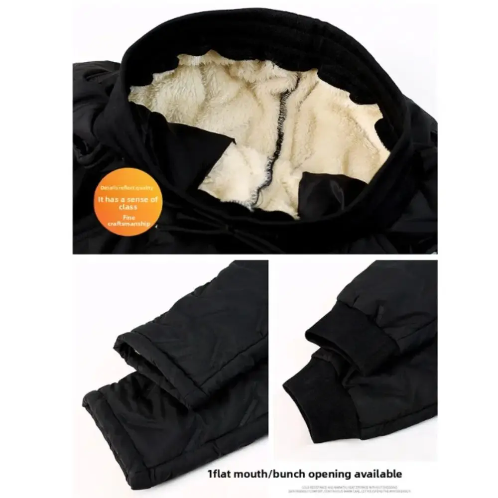 السيدات زائد الصوف السراويل القطنية عالية الخصر سميكة الصوف السراويل Bootcut مستقيم الساق السراويل الدافئة ملابس الشتاء #4