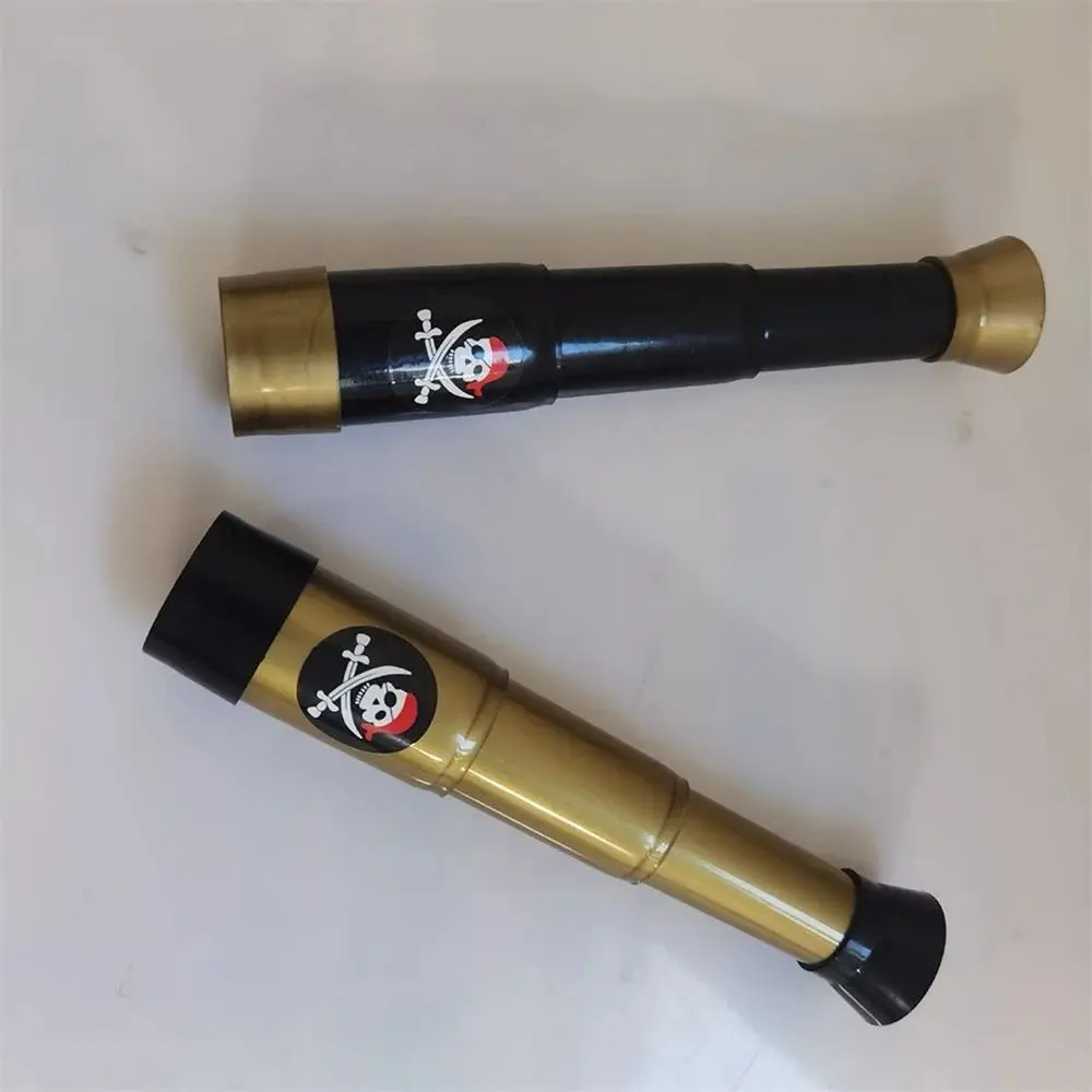 Halloween Pirate Telescopes Monoculars Apparel Plaything Children Telescope Plastic Collapsible Pirate Spyglass