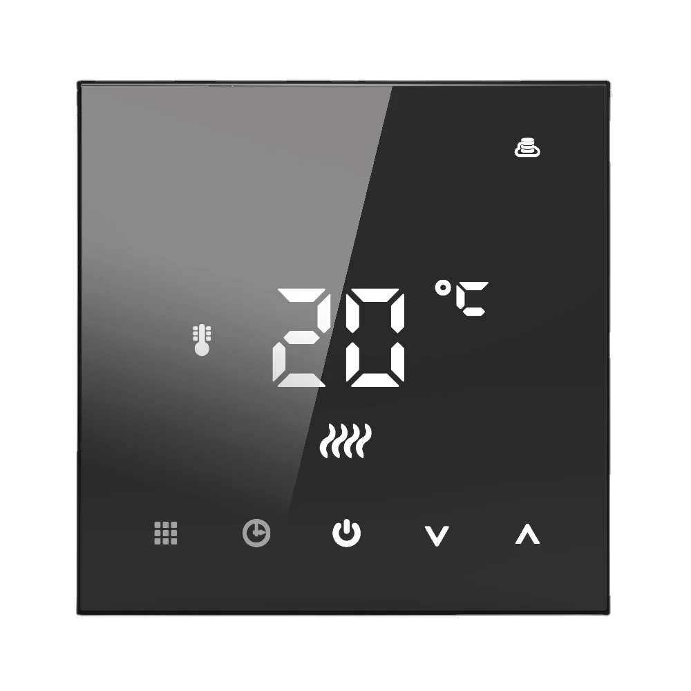 

Black HY607 Control Thermostat 5-2 Programmable Wifi Thermostatic Radiator Valve 16A Digital Temperature Controller Water Heater