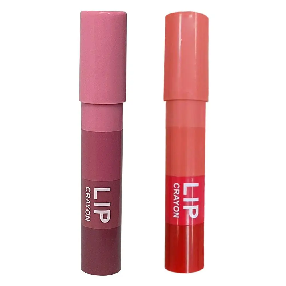 Matte Lipstick Pen 2 Colors In 1 Nude Pink Matte Lip Gloss Waterproof Long Lasting Lipstick Pencil Lip Liner Pen Lip Makeup Set