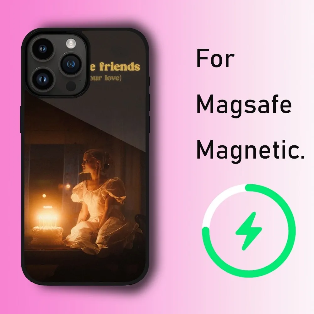 Singer A-Ariana Grande Phone Case For iPhone 11 12 13 14 15 Max Plus Pro Wireless Magnetic Magsafe Charging Shell