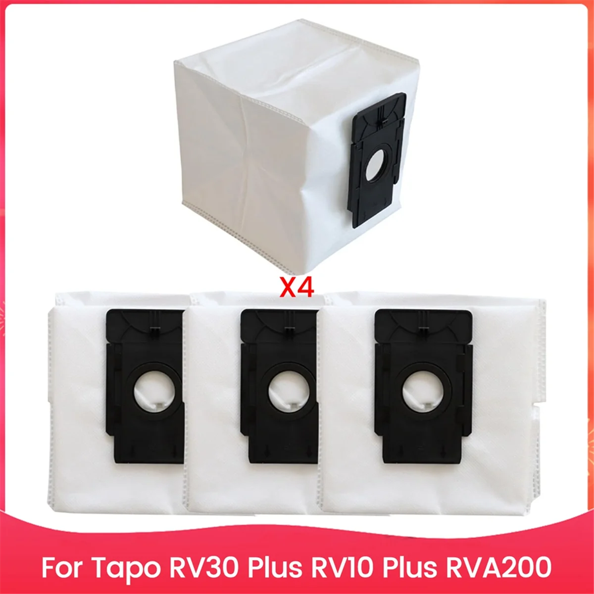 Сменные мешки для пылесоса BISMZ для Tapo RV30 Plus RV10 Plus RVA200, детали робота-пылесоса, мешки для пыли большой емкости