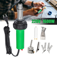 220V 1600W Plastic Welding Gun Hot Air Blower Heat Torch Electric Welder Heating Core Tool Kit for PP/PE/PVC Sheet/Pipe/Tank