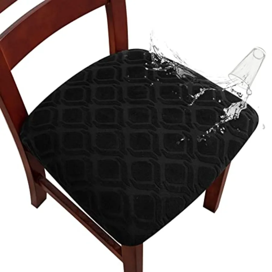 

Водонепроницаемые чехлы для стульев в столовую, эластичные съемные моющиеся чехлы для стульев, подушки для сидений стульев для столовой и кухни, размер S