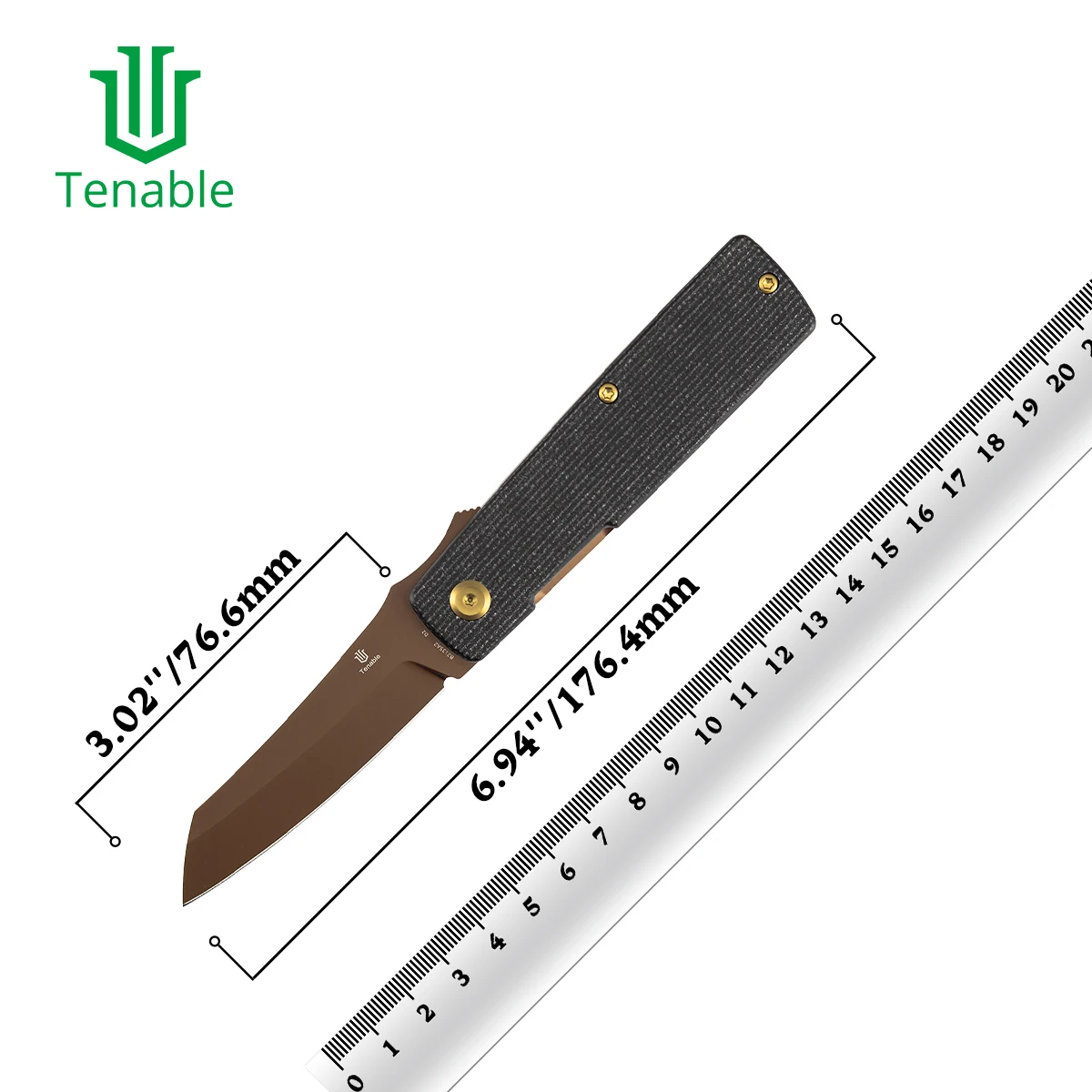 

Складной нож Tenable B2135 Higonokami с клинком D2 3,02 дюйма и рукоятью G10/Micarta, карманный нож для активного отдыха, дизайн Goran Mihajlovic