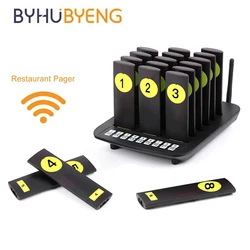Restaurant Pager System Wireless Calling System 18 Pager Buzzers for Bar Cafe Fast Food Shop Restaurant Guest Queue Pager System