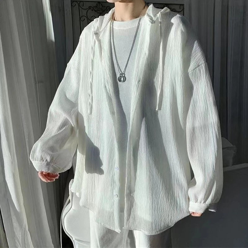 

ex Повседневная куртка Irt Jaet с капюшоном, легкая летняя тонкая однотонная свободная защита от солнца, большой размер 300, сум