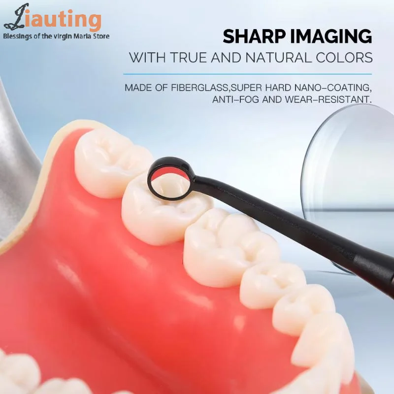 Réflecteur dentaire à Micro miroir buccal, avec poignée amovible, Odontoscope Autoclavable, désinfectable, outils de vérification multifonctions
