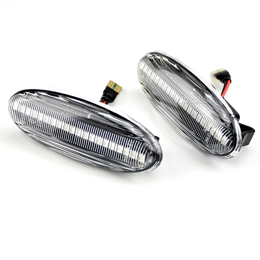 2Pcs For MAZDA 323 Familia Protege Tribute MX-6 Astina Lantis Dynamic Blinker Turn Signal Lamp LED Side Marker Light