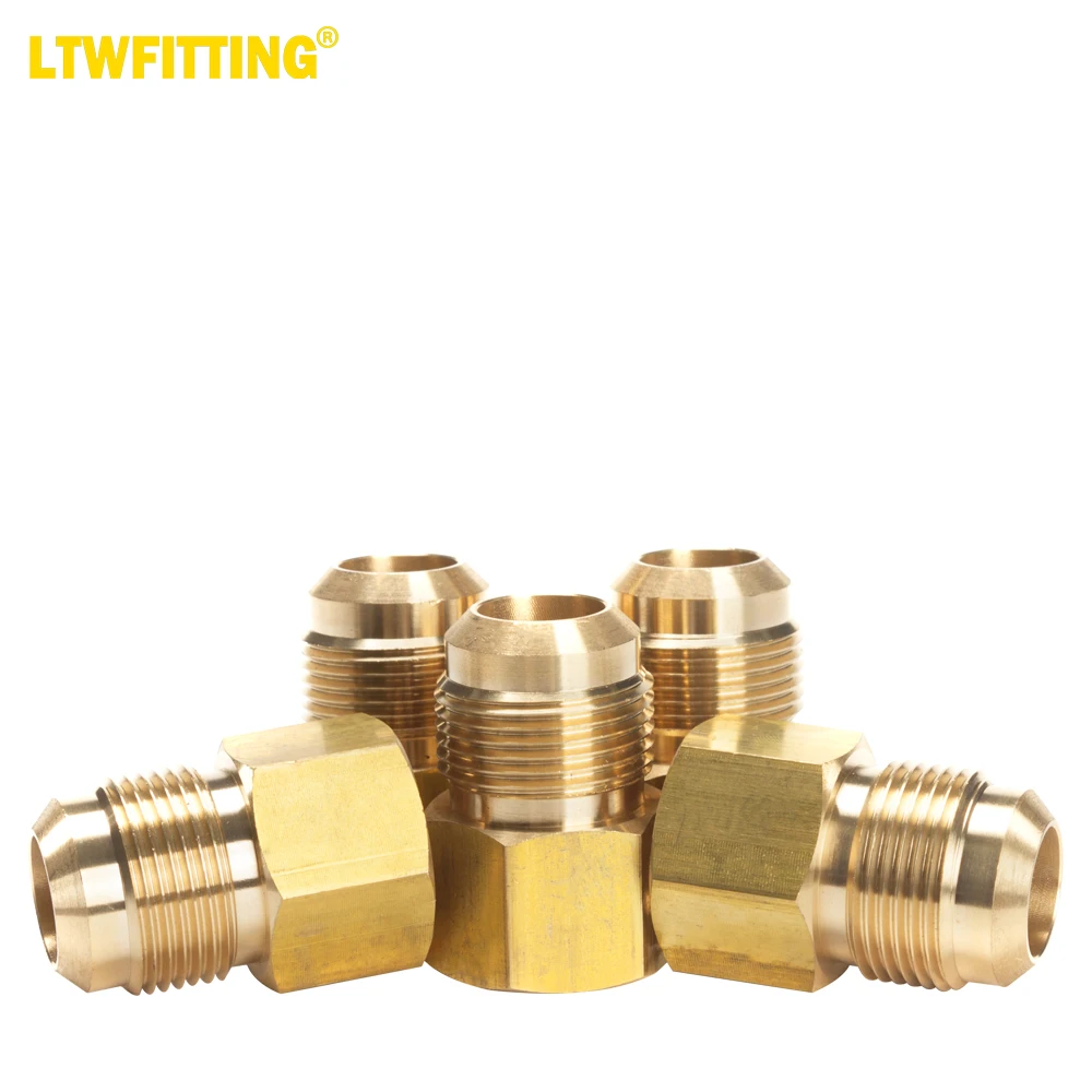 

LTWFITTING Brass Flare 3/4" OD x 3/4" Female NPT Connector / Adapter Tube Fitting(Pack of 5)