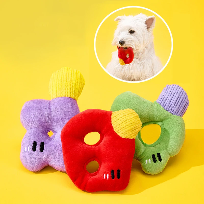 

3pcs Novel Alphabet Plush Dog Toy Durable Washable Self Entertainment Interactive Sound Puppy Kitten Toys Juguetes Para Perros