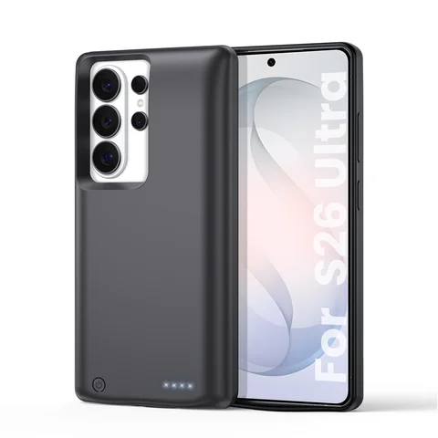 Чехол-аккумулятор 10000 мАч для Samsung Galaxy S26 S25 S24 S23 S22 S21 Ultra Plus, внешний аккумулятор с клипсой, чехол-павербанк