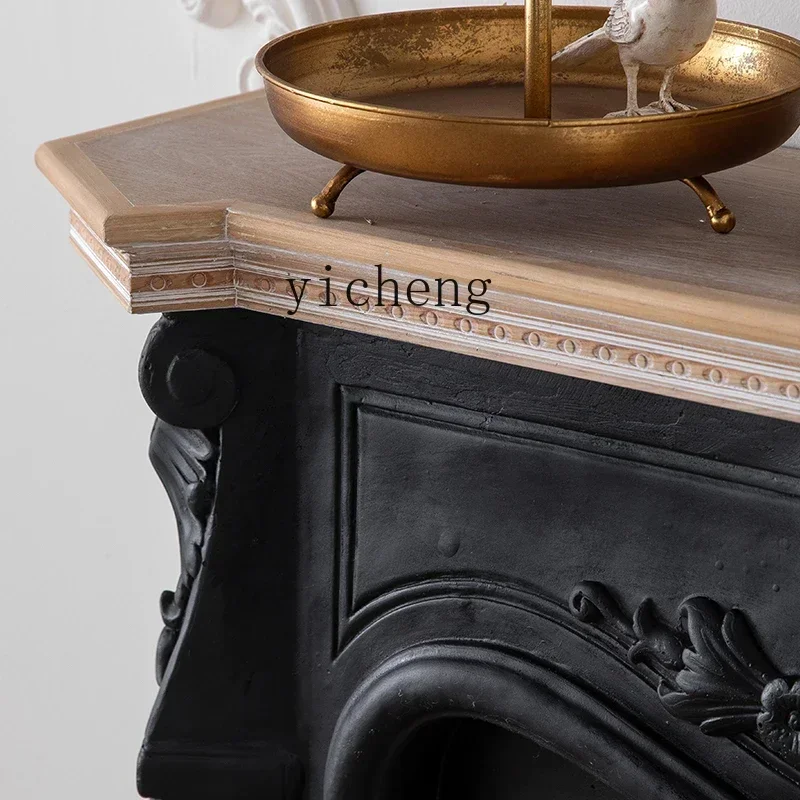 

antique style old mantel bed and breakfast villa living room retro art decoration cabinet