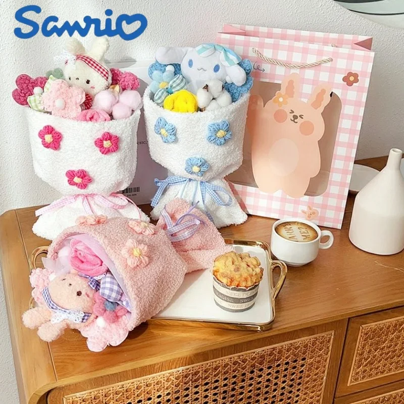 Sanrio Kawai Cinnamoroll плюшевые куклы мультяшный букет для друзей милый креативный цветок отправка моего лучшего друга подарки на выпускной