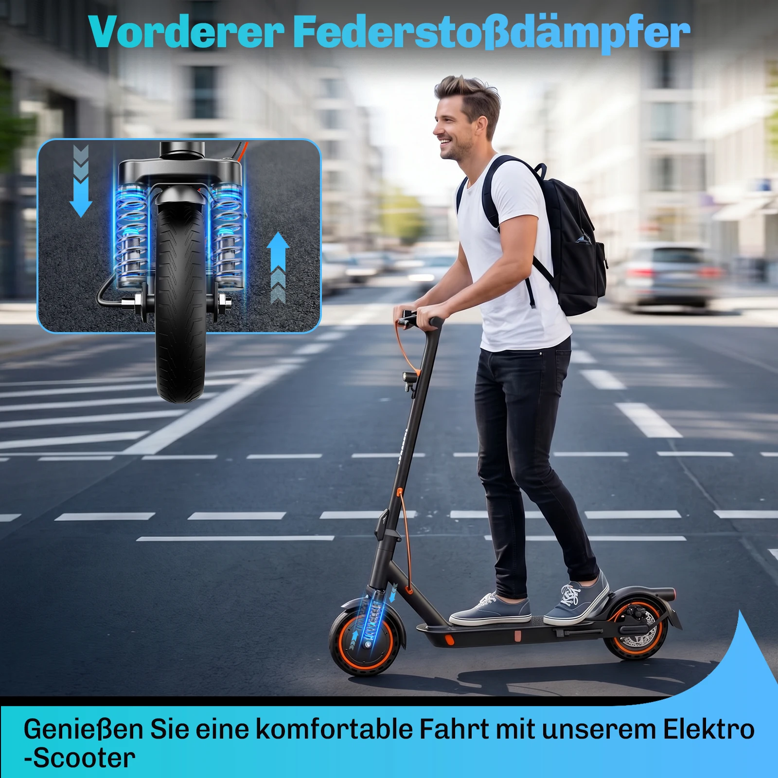 Patinete Eléctrico Plegable TODIMART T3A T3B Certificado, Llantas Sin Cámara de 8.5 Pulgadas, Máx. Patinete Eléctrico Ligero de 20 km/h y 11.8 kg con Pantalla HD y Aplicación Bluetooth para Adultos, Ideal para la Ciudad en Alemania