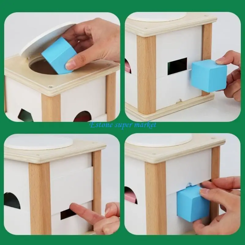 090B شكل ألغاز مطابقة للأطفال الصغار ، والأطفال ، ولعب التعلم المبكر الخشبي للطفل