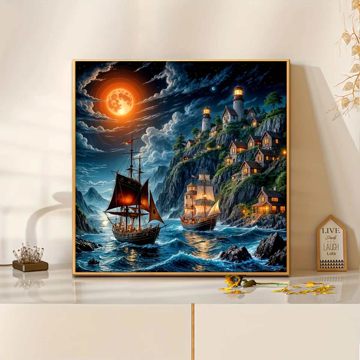 

Beautiful Scenery of The Strait Jigsaw Puzzle 500/1024 PCS Holiday Stress Relieving Fun Games Home Decor Holiday Gifts