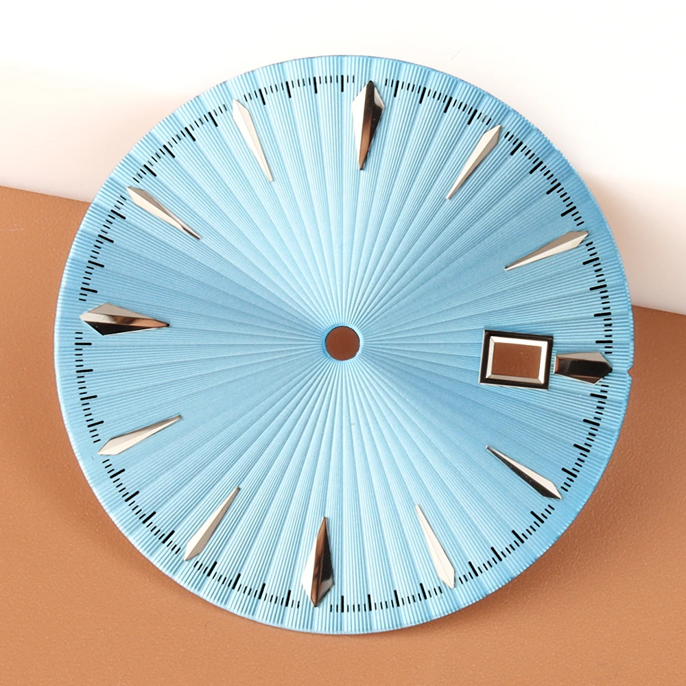 35mm Watch Dial No hands Stainless Steel Watch Face Fit 40mm Cocktail Case For NH35 NH36 Automatic Movement Watch Accessories