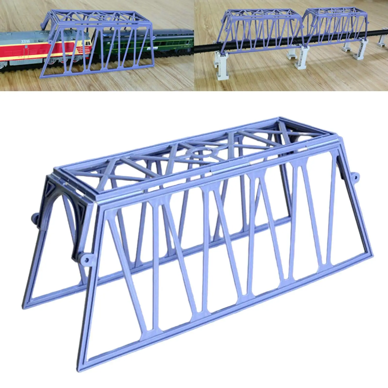 

Bridge Network Model Rail Scenario Accessories Train Track Accessory Birthday Gifts Kids Toy for Sand Table Dollhouse Decor