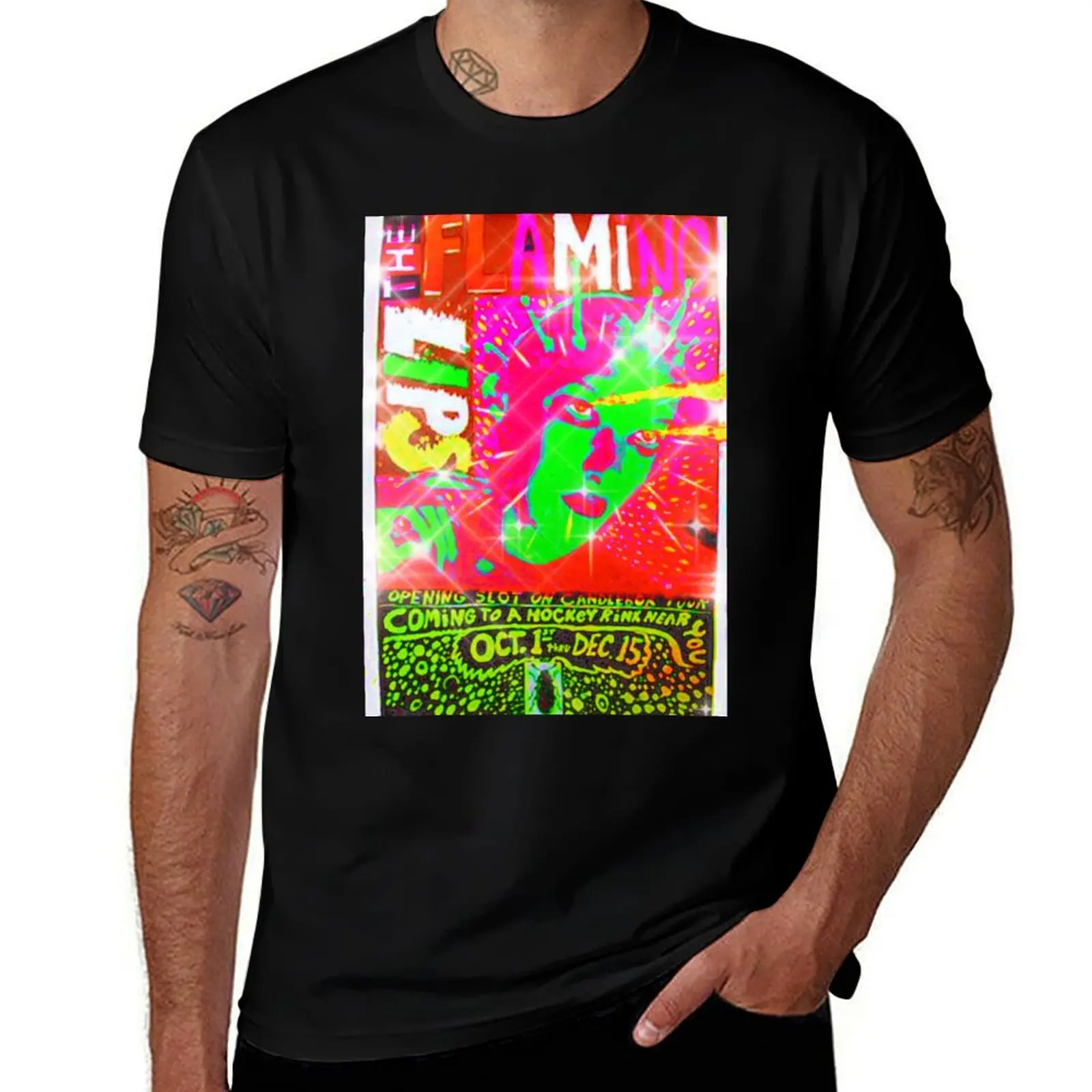 GP #001. Flaming Lips T-Shirt Casual Basic Street Style T-Shirt