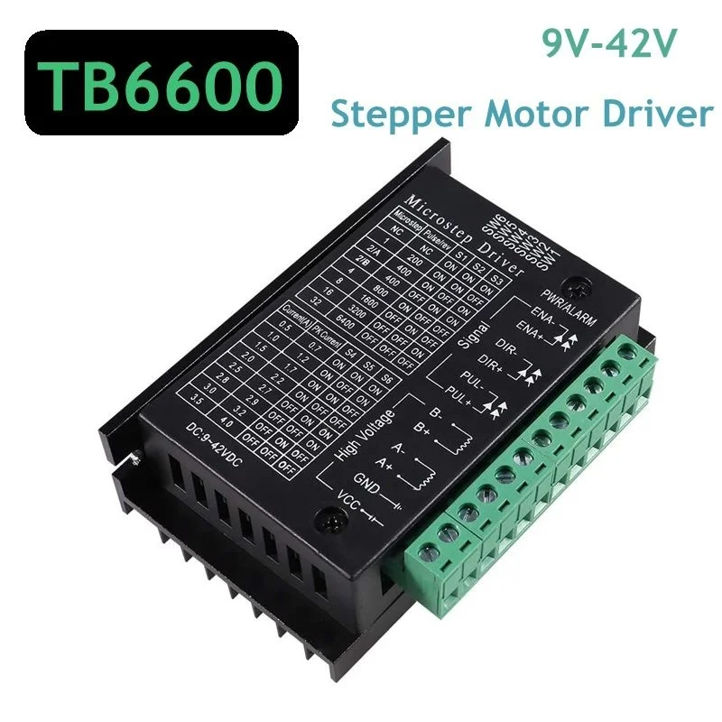 Tb6600 4a 9v-driver Of The 42v Or 17/23 Step Engine Driver Of The Monophasic Step Axes Of The Step Engine The Biphasic Hybrid