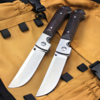2025 Russian Folding Pocket Knife D2 blade Ebony Wood Handle Outdoor Carry Camping defense Hunting Knives EDC Multi Tools