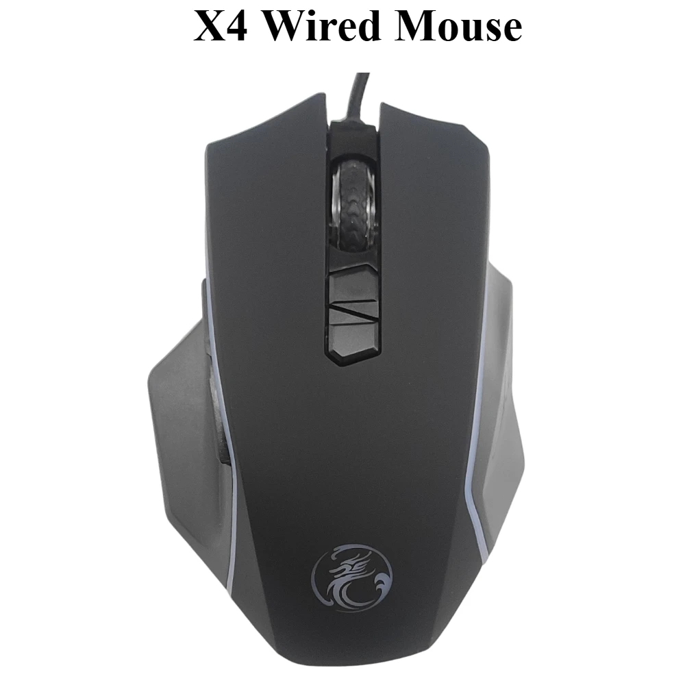 

Samhuak X4 Mouse USB Wired Optical Gaming Ergonomic 7200 DPI Gamer Mice 6 Buttons for PC Gamer Computer Desktop