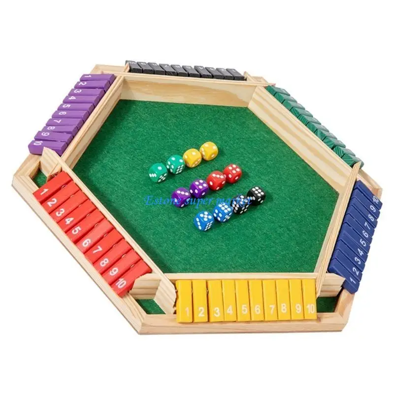 

090B Six Sided Reversible Number Strategy Game Natural Construction Table Number Board For Team Building Exercises