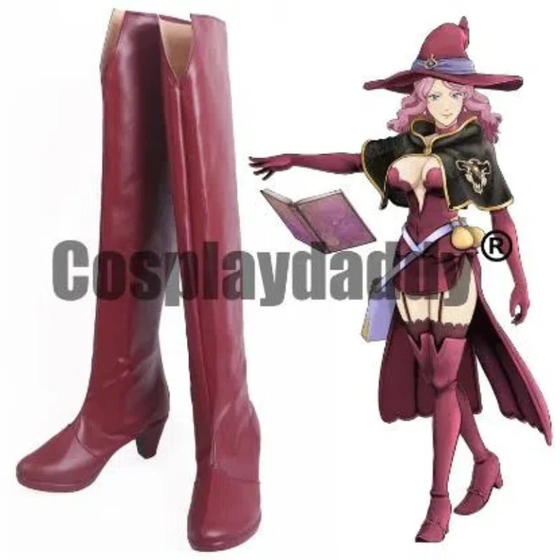 Black Clover: Quartet Knights Witches' Forest Magic Knight Black Bull Vanessa Enoteca Anime Cosplay Shoes Boots