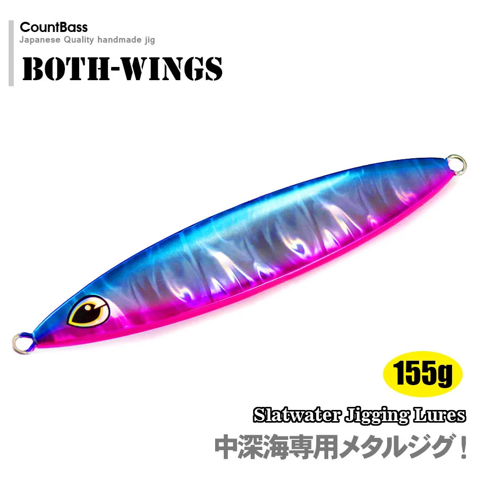 COUNTBASS 155 g 5,5 Unzen Slow Jigs Metall tiefes Salzwasser-Angelköder Snapper Vertikale Aktion – Detail 3