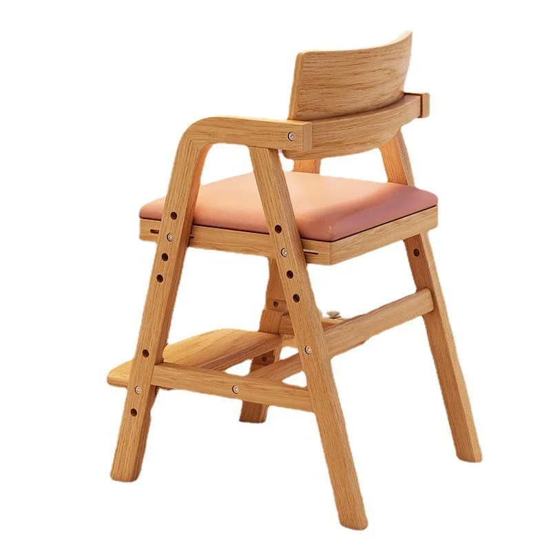 Solid woodr Lifting adjustable seat Modern simple growth stool Writing chair Student desk chair Dining