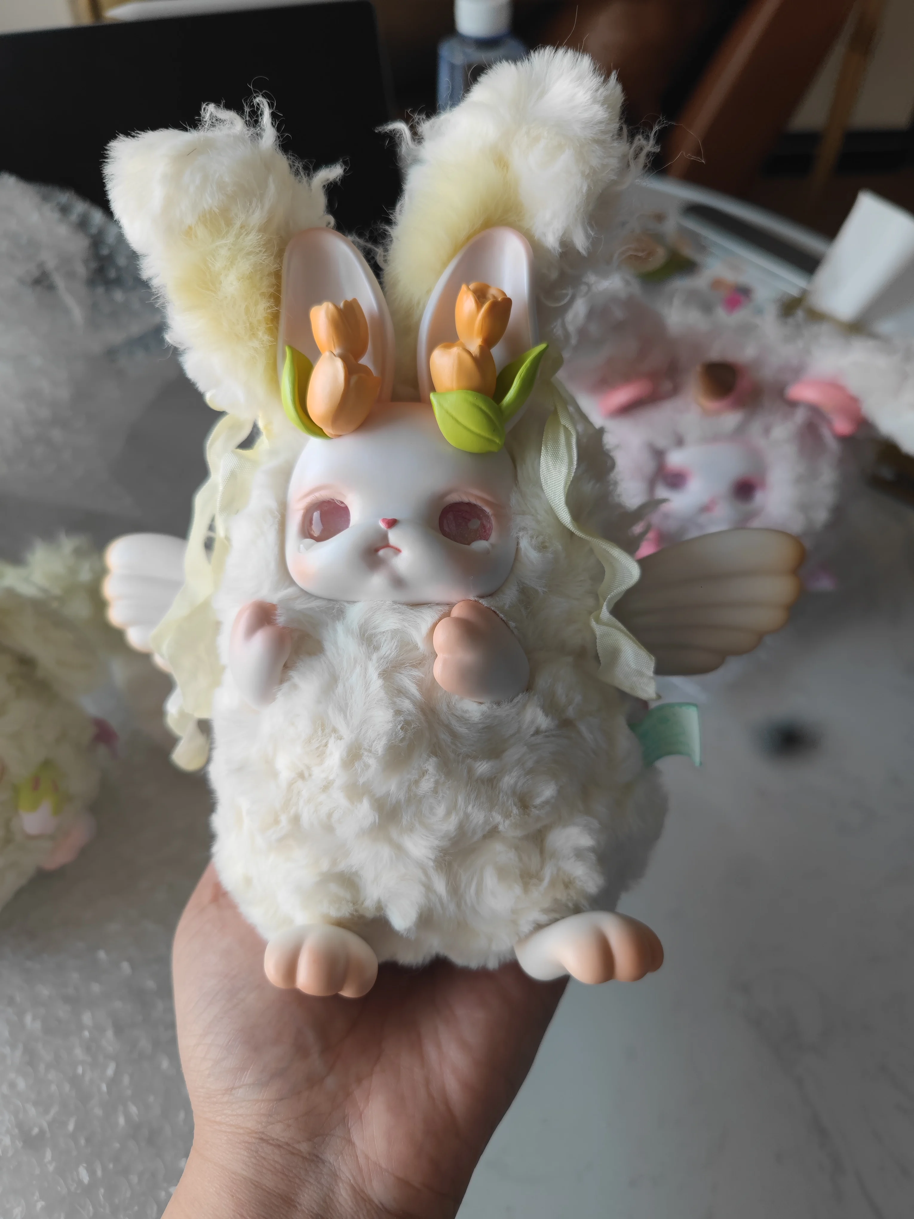 

Оригинальная плюшевая фигурка Loloan, серия «Спедьение цветочного языка», экшн-фигурка Kawaii, коллекционная модель, кукла, статуя, игрушка, подарок, декор