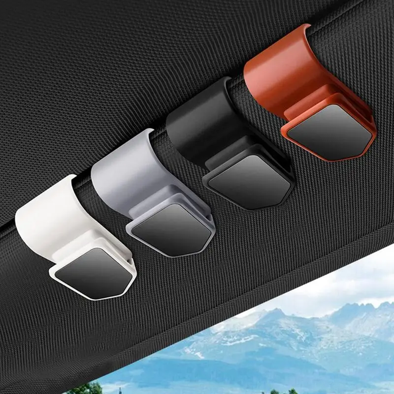 Sunglasses Clip For Car Visor Eyeglass Hanger Clip For Car Interior Accessories Compact Organizer Sunglasses stand For Woman Men view 3