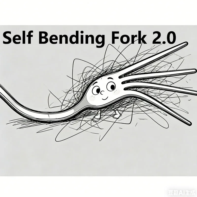 

Self Bending Fork 2.0 (Upgraded Version) Magic Tricks Close-Up Street Stage Magic Props Accessories Mentalism