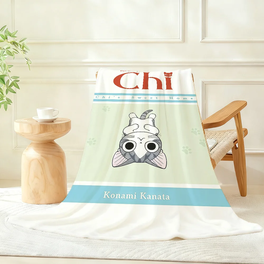 C-Chi-I S-Sweet Cute Adventures Blanket Throw Super Cosy Plush Living Room Sofa Couch Childish Birthday Gifts