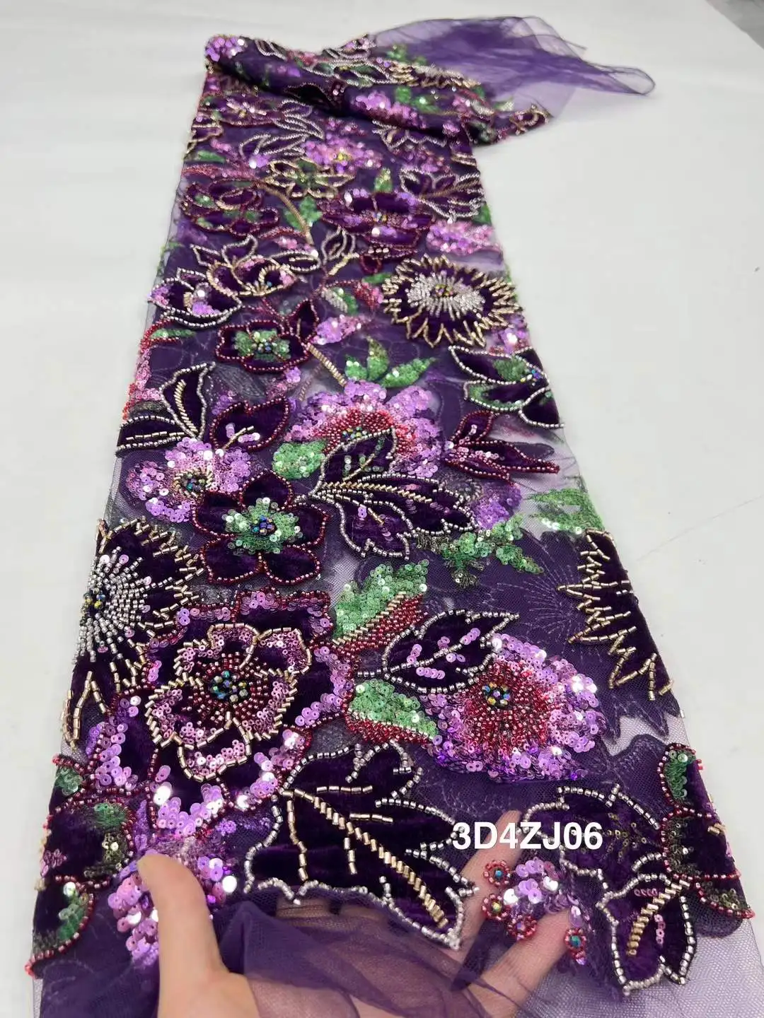 

Лидер продаж, новый дизайн, африканский бархат, блестки, кружевная вышивка, тяжелый французский бисер, кружевная ткань для шитья свадебного платья