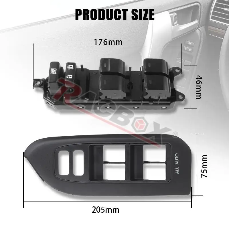 Left Hand Drive Master Power Window Switch 84040-33100 for Toyota Land Cruiser Prado LC150 2010-2020 LHD 74232-60600-co Panel