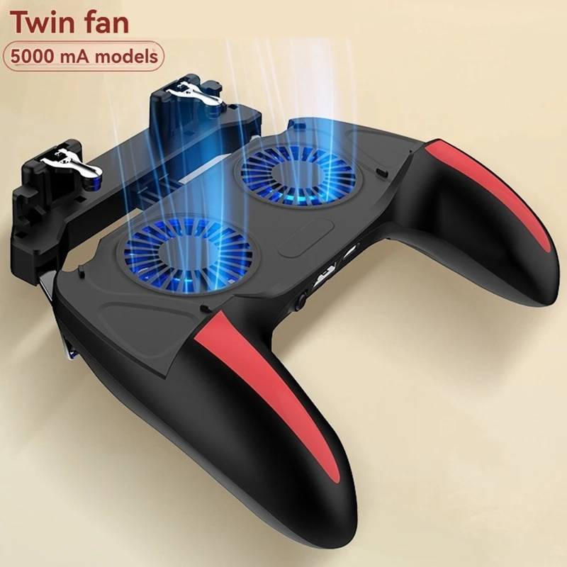 H10 Gaming Accessories Handheld Grip Game Controller Joystick Gamepad For Trigger Dual Cooling Fan Game Cooler For Phone