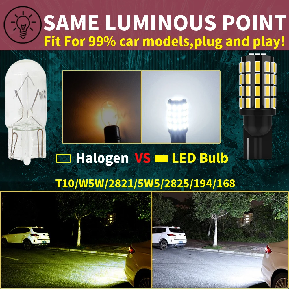 2pcs W5W T10 Led Canbus Parking Light Clearance Bulb Lamp For Opel Astra j h g gtc Vectra c h Corsa d e Insignia Mokka Vivaro - view 5