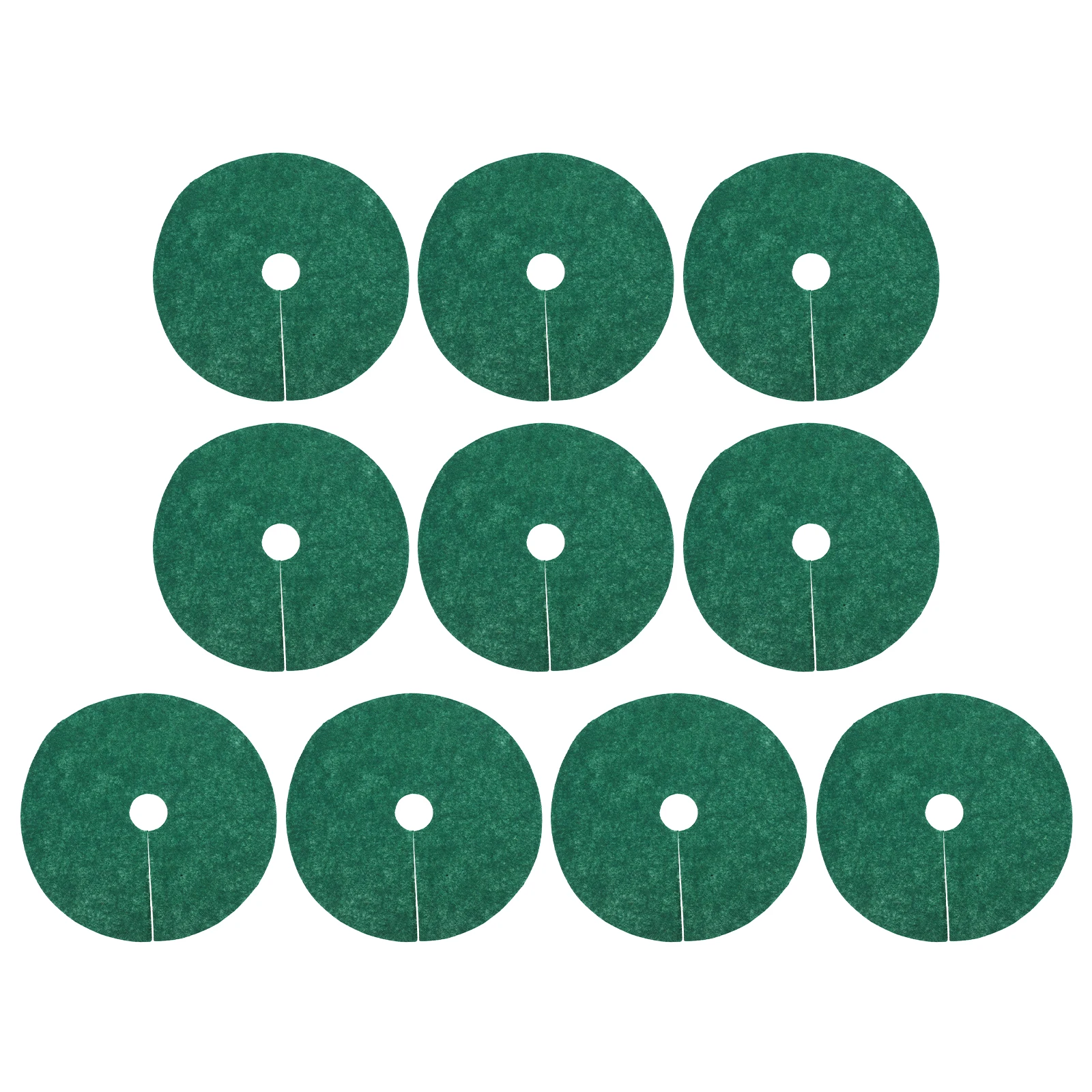 10 Pcs Grass Cloth Non Woven Tree Ring Mulch Protector Non-w Non-woven Root Mat Cover Rings