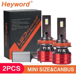 Heyword 2Pcs Car Headlight H4 H7 LED H11 9005 9006 H1 Auto Bulbs 160W 24000LM Light Lamp 6000K 12V Led Headlight Bulbs