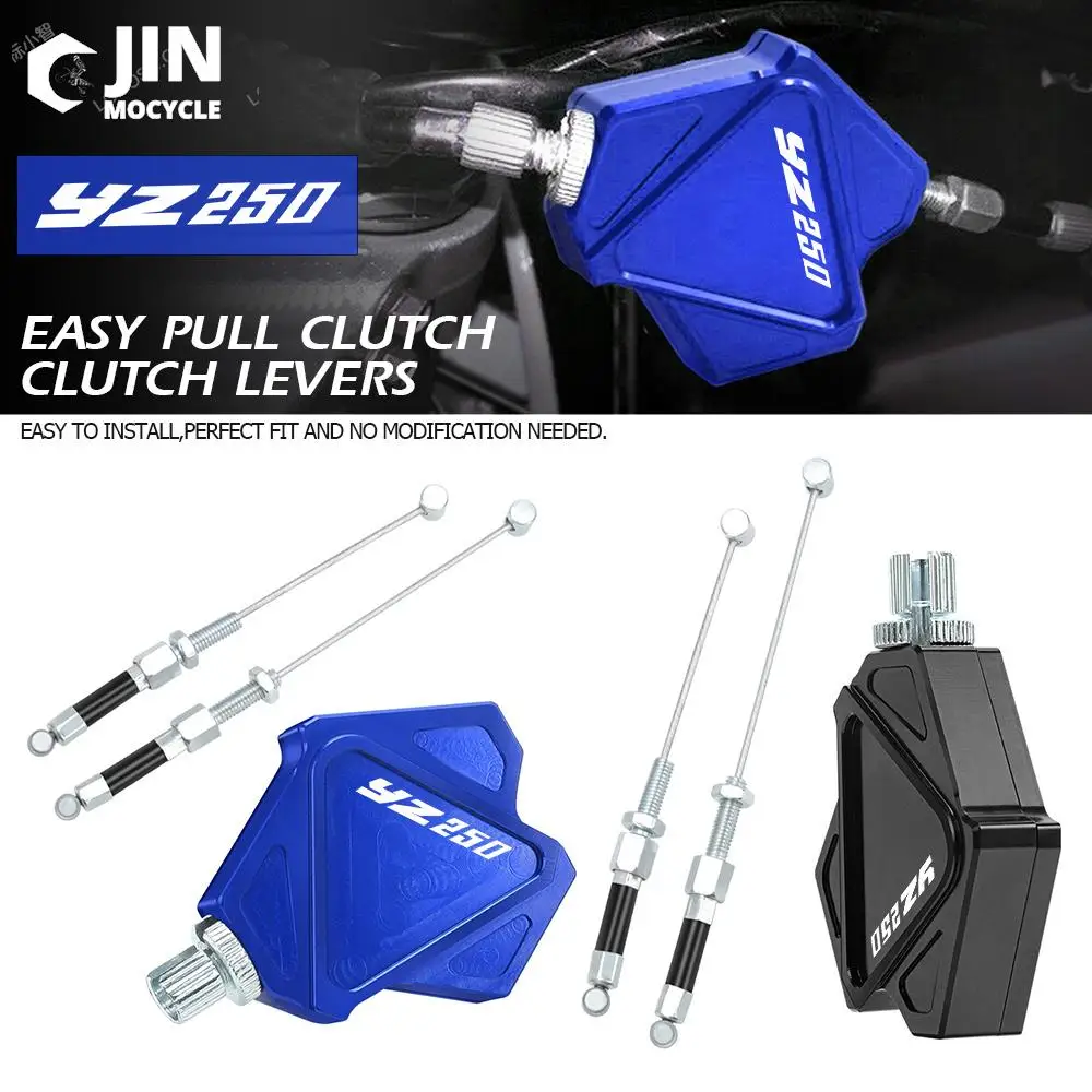 Motorcycle CNC Stunt Clutch Lever Easy Pull Cable System For yamaha YZ250 YZ 250 2001-2019 2018 2017 2016 2015 2014 2013 2012