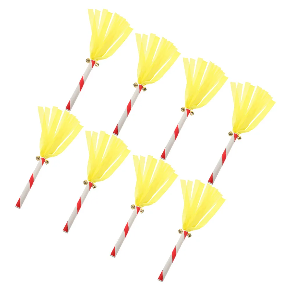 

8pcs Cheerleading Pompom Shiny Pvc Lightweight Reusable For Sports Events Dancing Competitions Party Favors Race Sticks