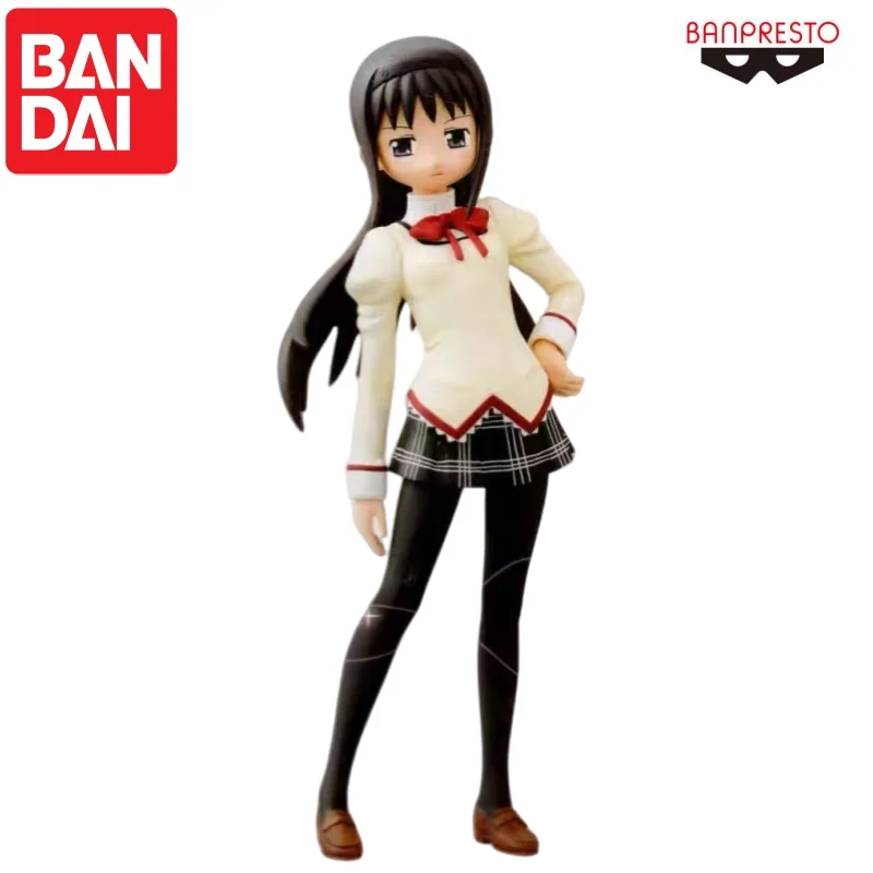 بانداي متوفر في المخزون دمية بانبريستو Akemi Homura الأصلية العلامة التجارية الجديدة محاصر عمل الشكل الرسوم المتحركة الأجهزة الطرفية شخصيات أنيمي المرآب