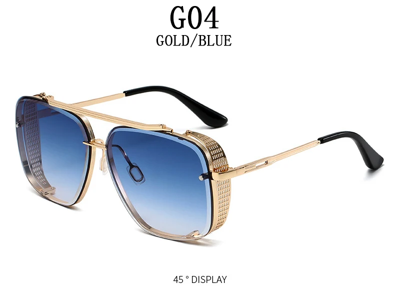 Punk Sonnenbrille Für Männer Übergroße Steampunk Sonnenbrille Frauen Trendy Platz Mode Gläser Gafas De Sol Hombre Zonnebril Heren – Detail 11