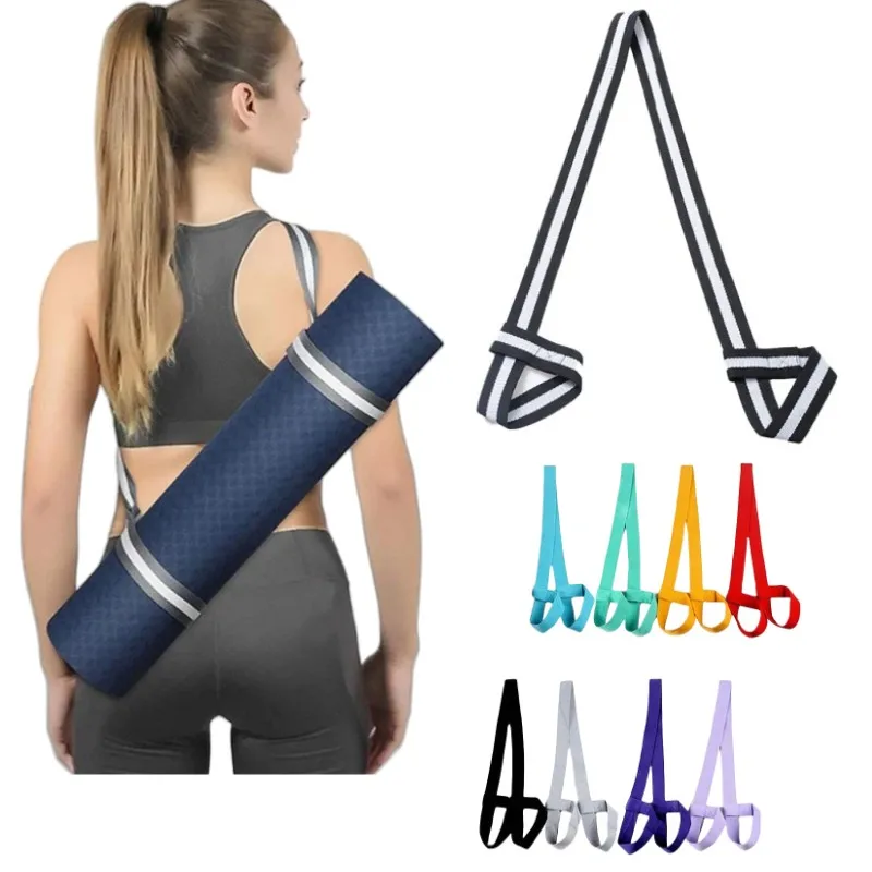 Yoga Mat Belts Strap Adjustable Sling Shoulder Carry Belt Exercise Stretch Bands Fitness Gym Sports Rope 150cm*3.8cm