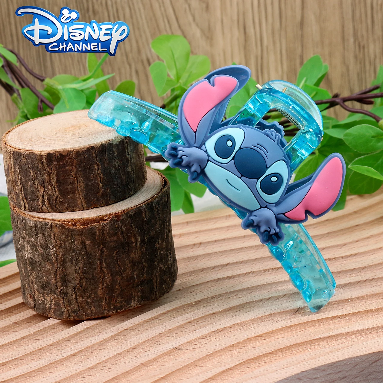 

1 шт./6 шт., синие прозрачные заколки для волос Disney Stitch — 3D мультяшные когти для волос, милые и девчачьи аксессуары для волос на все сезоны