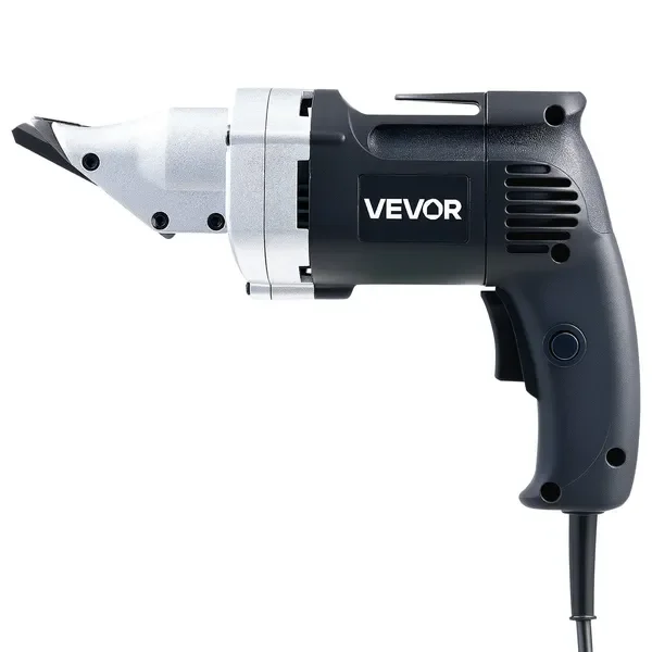 

Electric Metal Shear, 4.0-Amp Corded Sheet Metal Cutter with 360-Degree Swivel Head, Variable Speed, Continuous Cutting